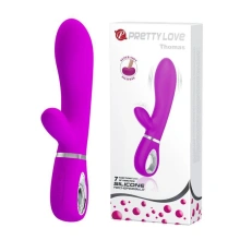 Wibrator Punktu G Thomas USB Purple 7 Function Pretty Love Ładowany USB Fioletowy | 100% ORYGINAŁ| DYSKRETNA PRZESYŁKA